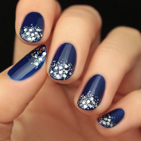 nails-blue-and-silver-88_4 Cuie albastru și argintiu