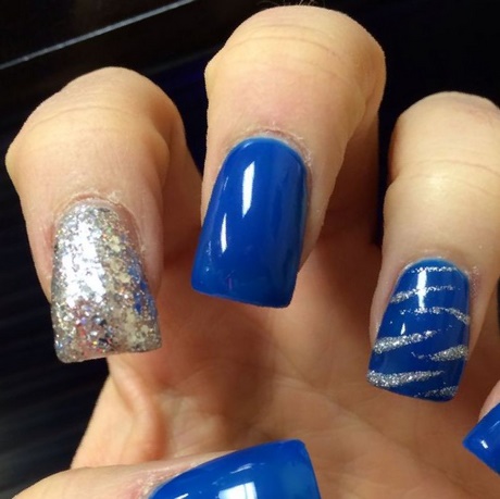 nails-blue-and-silver-88_7 Cuie albastru și argintiu