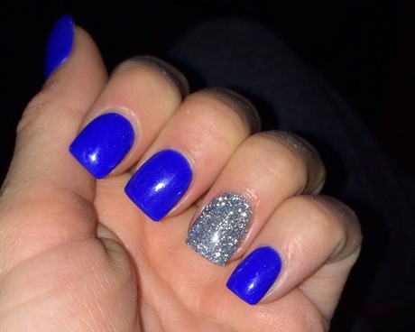 nails-blue-and-silver-88_8 Cuie albastru și argintiu