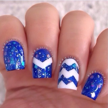 nails-blue-and-white-93_11 Cuie albastru și alb
