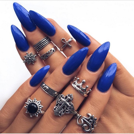 navy-blue-stiletto-nails-41_3 Bleumarin stiletto Cuie