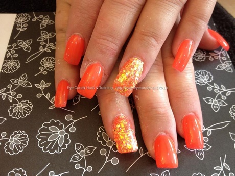 orange-and-gold-nail-designs-59_11 Modele de unghii portocalii și aurii