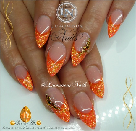 orange-and-silver-nail-designs-65_7 Modele de unghii portocalii și argint