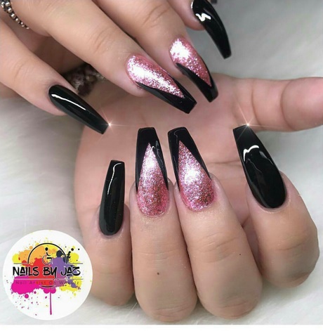 pink-and-black-stiletto-nails-24_13 Roz și negru stiletto Cuie