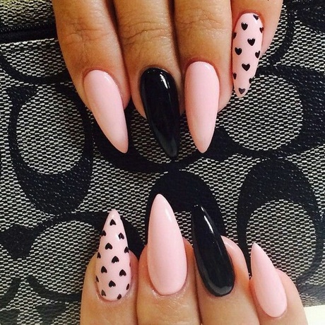 pink-and-black-stiletto-nails-24_4 Roz și negru stiletto Cuie