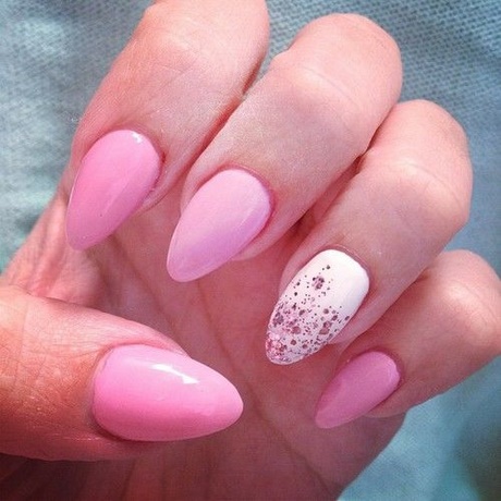 pink-and-white-stiletto-nails-92_4 Roz și alb stiletto Cuie
