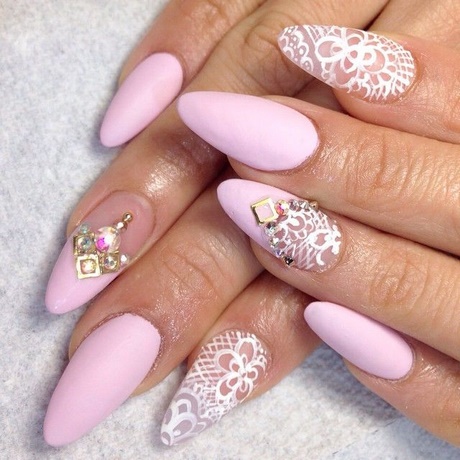 pink-and-white-stiletto-nails-92_7 Roz și alb stiletto Cuie