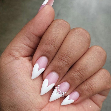 pink-and-white-stiletto-nails-92_9 Roz și alb stiletto Cuie