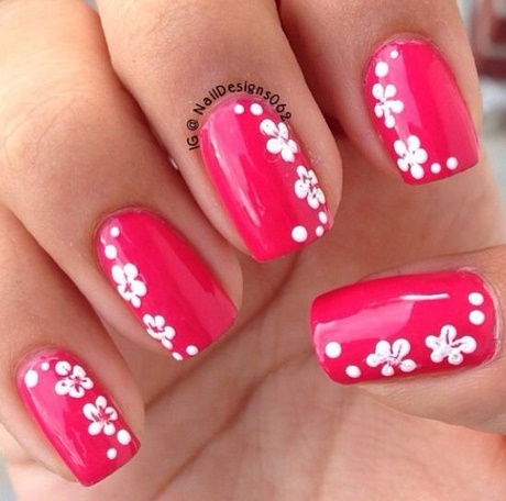 pink-nails-with-flowers-48_7 Unghii roz cu flori