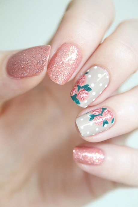 pink-nails-with-flowers-48_8 Unghii roz cu flori