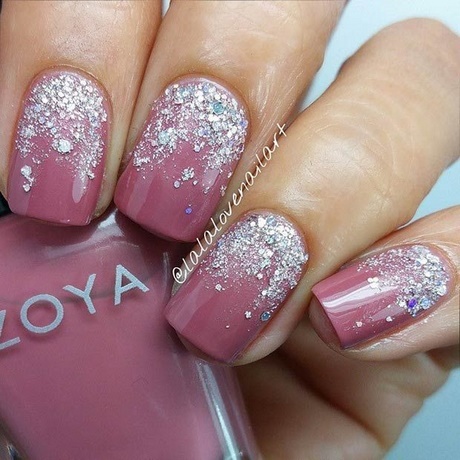 pink-silver-nail-designs-91_6 Modele de unghii de argint roz
