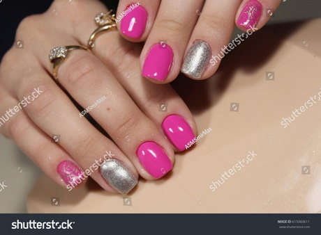 pink-silver-nails-88_13 Unghii de argint roz