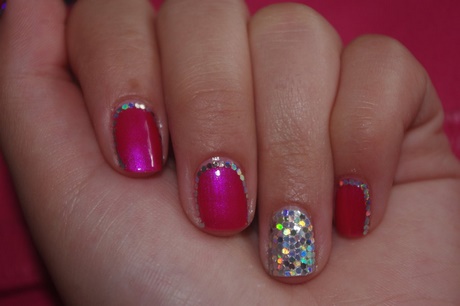 pink-silver-nails-88_18 Unghii de argint roz