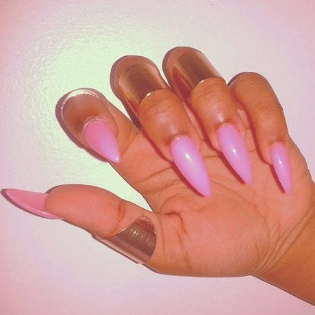 pink-stiletto-nails-73_13 Unghii stiletto roz