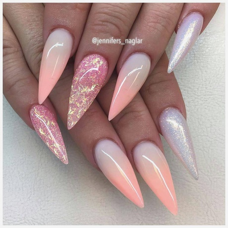 pink-stiletto-nails-73_7 Unghii stiletto roz