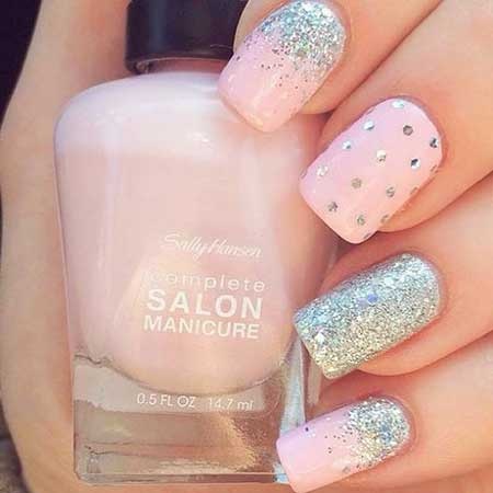 pink-with-silver-nails-23_8 Roz cu unghii de argint