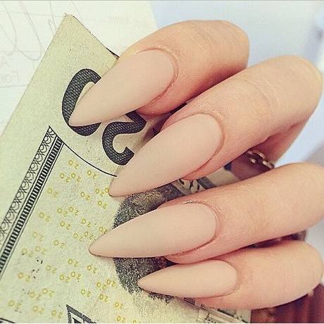 pointed-matte-nails-14_7 Unghiile Mate ascuțite