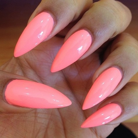 pointy-pink-nails-56_12 Ascuțite unghii roz