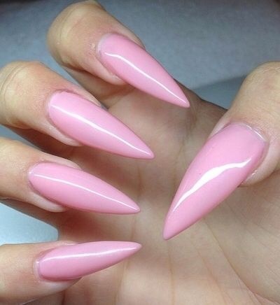 pointy-pink-nails-56_5 Ascuțite unghii roz