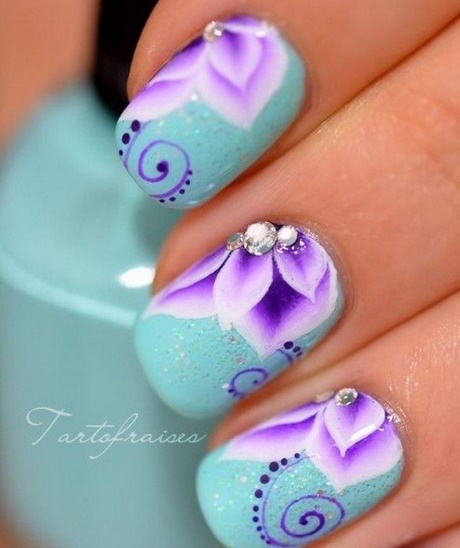 pretty-purple-nail-designs-98_5 Modele de unghii destul de violet