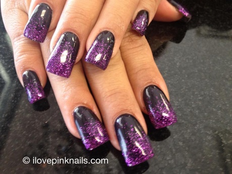 purple-and-black-nails-56_18 Unghii violet și negru