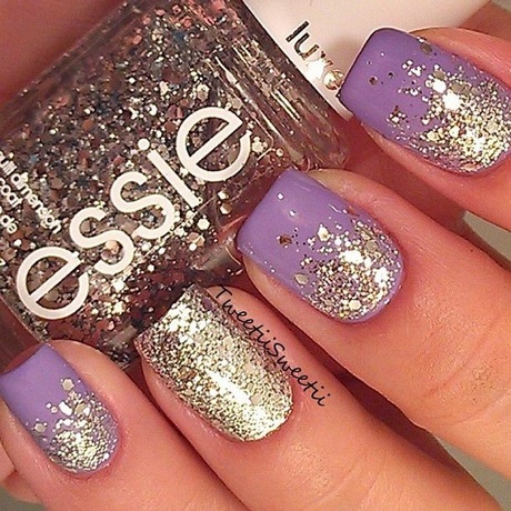 purple-and-gold-nail-art-28_12 Violet și aur nail art