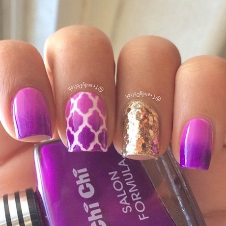 purple-and-gold-nail-art-28_2 Violet și aur nail art