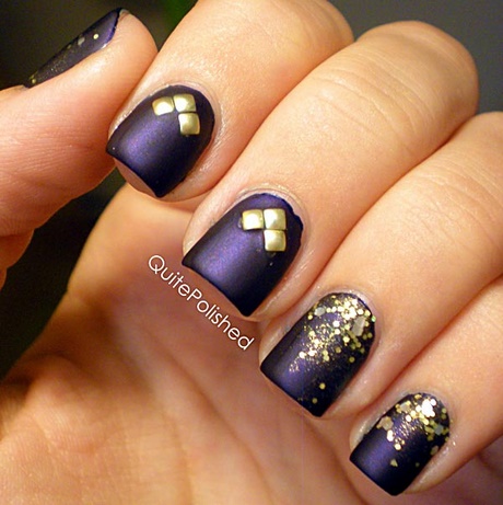 purple-and-gold-nail-art-28_6 Violet și aur nail art