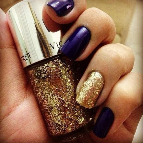 purple-and-gold-nails-66_11 Violet și aur cuie