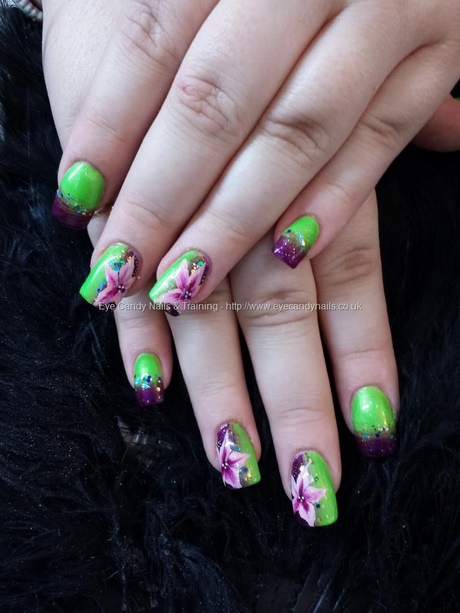 purple-and-green-nail-art-11_3 Violet și verde nail art