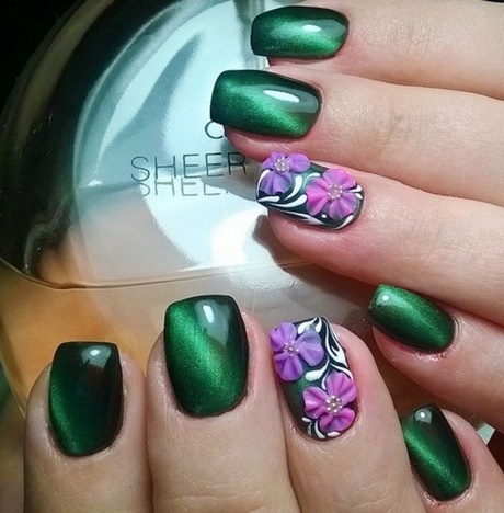 purple-and-green-nail-designs-56_12 Modele de unghii violet și verde