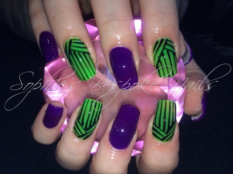 purple-and-green-nail-designs-56_2 Modele de unghii violet și verde