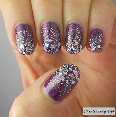 purple-and-grey-nails-97_8 Unghii violet și gri