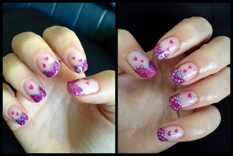 purple-and-pink-nail-art-34_13 Violet și roz nail art