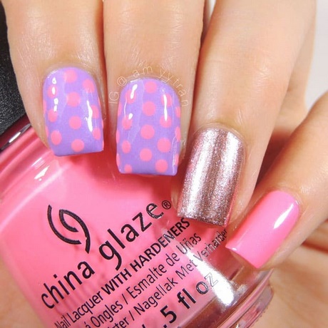 purple-and-pink-nail-art-34_17 Violet și roz nail art