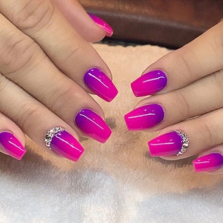 purple-and-pink-nail-art-34_19 Violet și roz nail art
