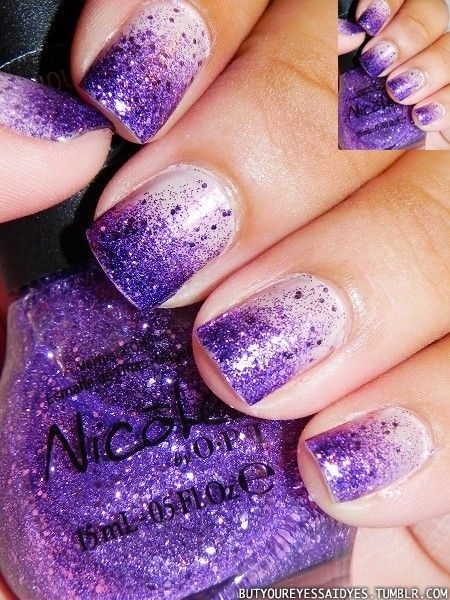 purple-and-silver-nails-56_10 Violet și argint cuie