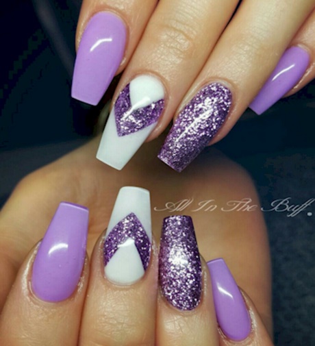 purple-and-silver-nails-56_11 Violet și argint cuie