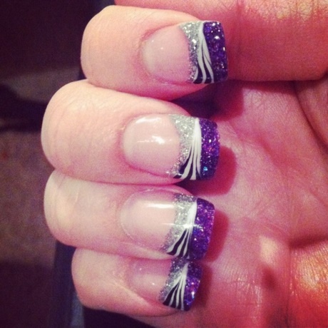 purple-and-silver-nails-56_13 Violet și argint cuie