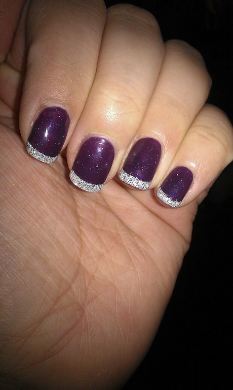 purple-and-silver-nails-56_17 Violet și argint cuie