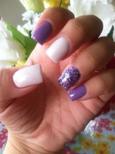 purple-and-white-acrylic-nails-07_5 Unghii acrilice violet și alb