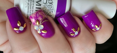 purple-color-nail-art-design-76_6 Culoare Violet nail art design