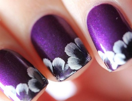 purple-flower-nails-44_7 Unghii de flori purpurii