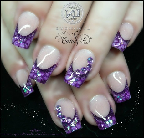 purple-gel-nail-ideas-84_3 Idei de unghii cu gel violet
