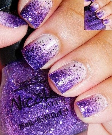 purple-glitter-nail-designs-57_10 Modele de unghii cu sclipici violet
