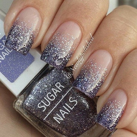 purple-glitter-nail-designs-57_5 Modele de unghii cu sclipici violet