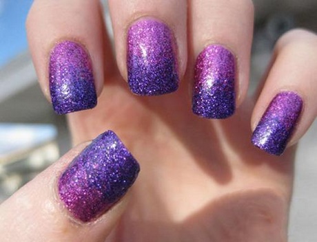 purple-glitter-ombre-nails-27_7 Purple glitter Ombre nails