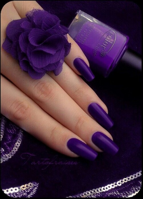 purple-matte-nails-15_11 Unghii violet mat