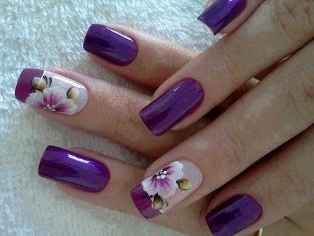 purple-nail-designs-for-long-nails-63 Modele de unghii violet pentru unghii lungi