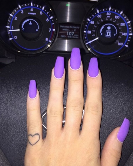 purple-nail-designs-for-long-nails-63_13 Modele de unghii violet pentru unghii lungi